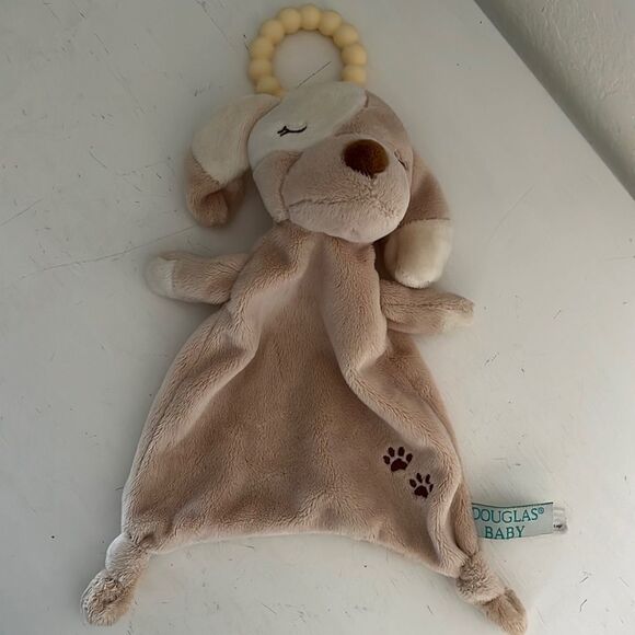 Douglas Baby Teether Puppy Plush - Picture 1 of 3